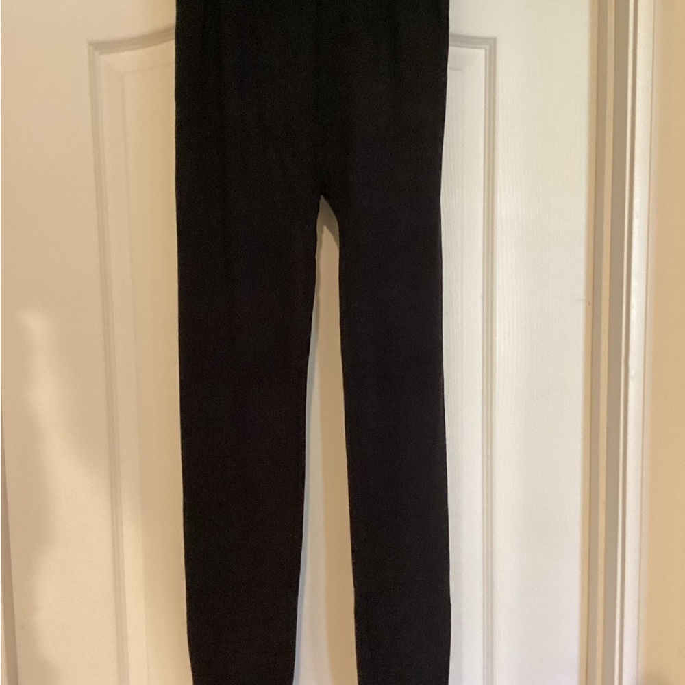Black Leggings with Sparkling Silver Accents - Picture 3 of 3